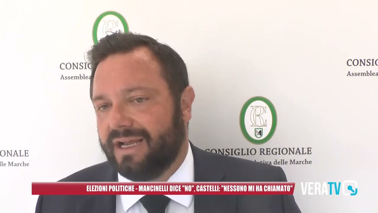 Elezioni, Mancinelli dice no, Castelli: “Nessuno mi ha chiamato”