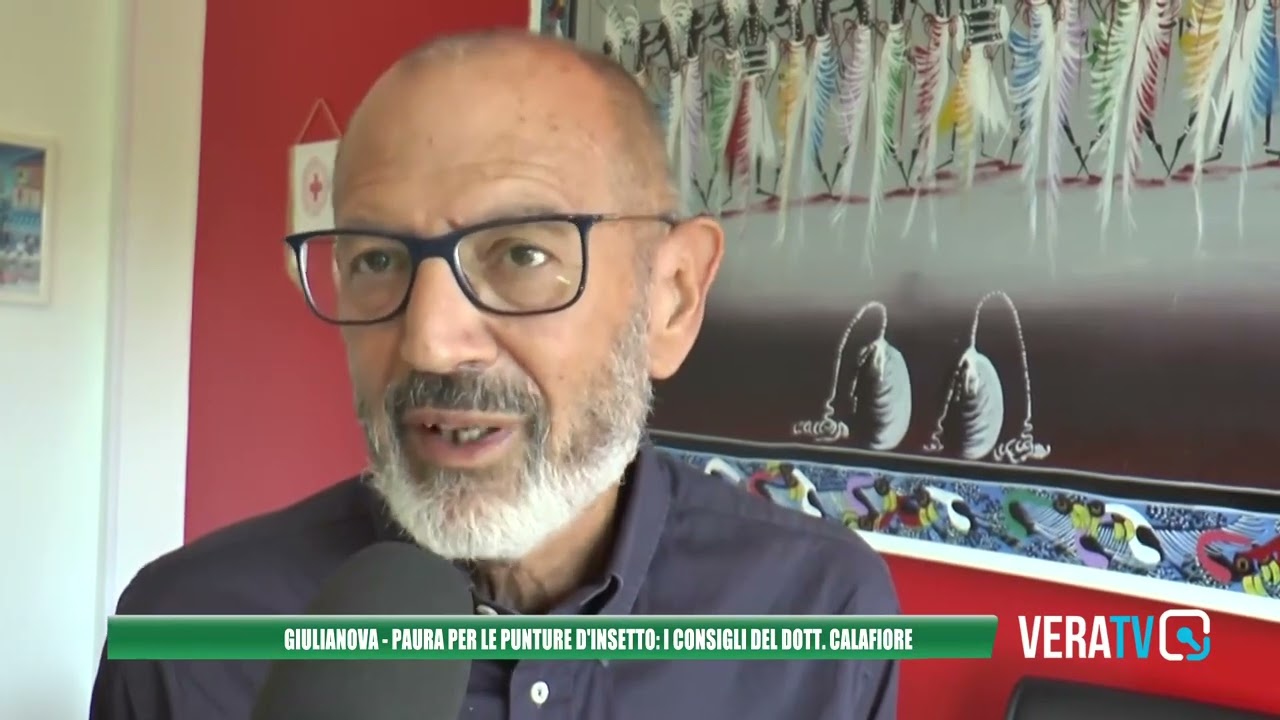 Giulianova, paura per le punture d’insetto: i consigli del dottor Calafiore
