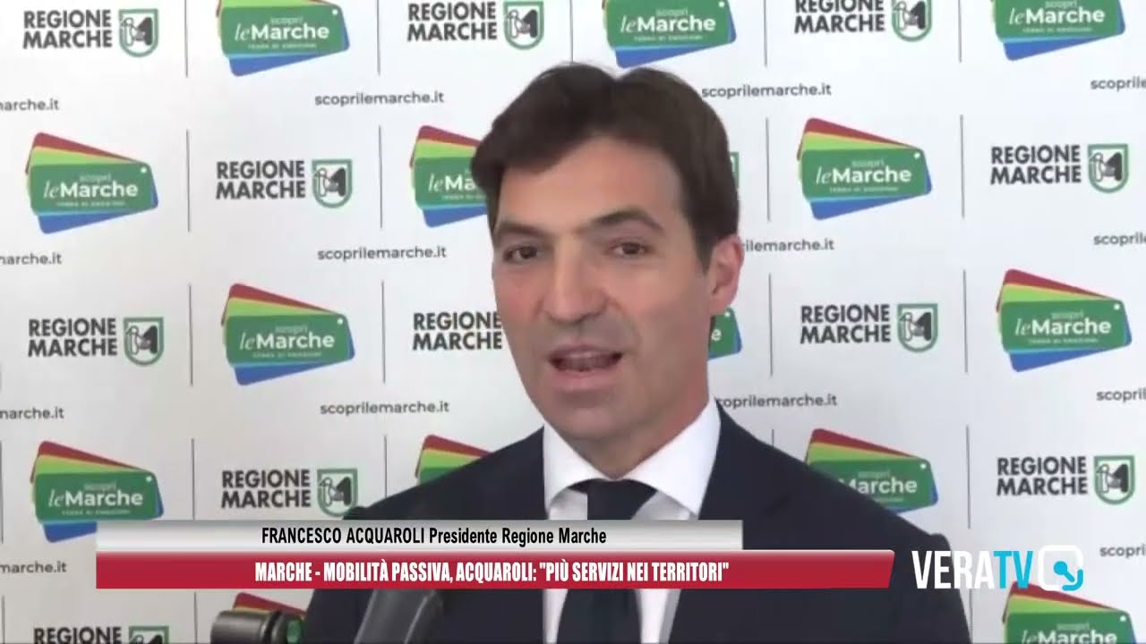 Mobilità passiva nelle Marche, Acquaroli: “Più servizi nei territori”