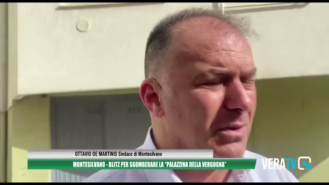 Montesilvano – Blitz per sgomberare la ‘palazzina della vergogna’ di via Lazio