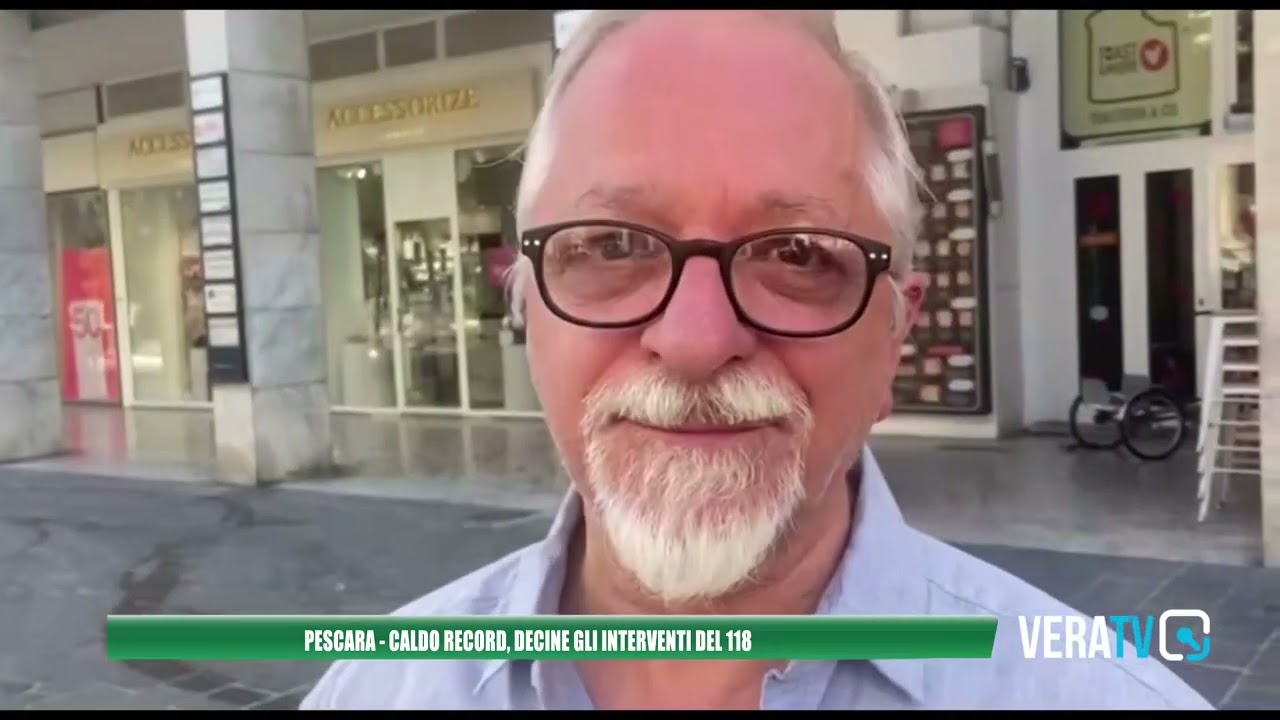 Pescara – Caldo record, decine di interventi del 118