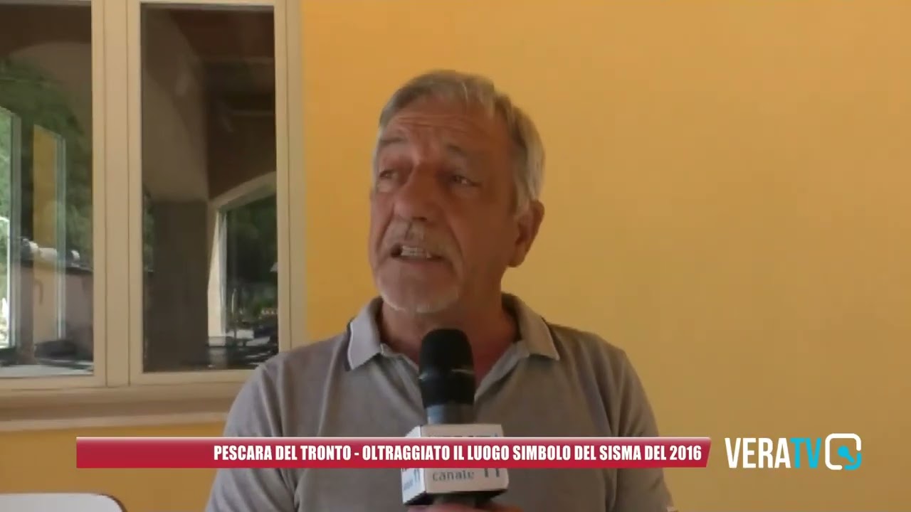 Pescara del Tronto, oltraggiato il luogo simbolo del sisma del 2016