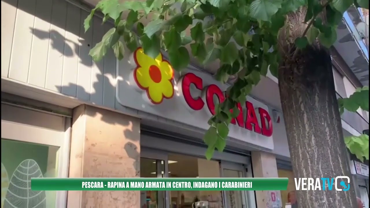Pescara – Rapina al supermercato, rapinatore punta la pistola contro la commessa