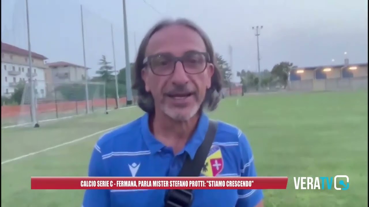 Calcio serie C : Fermana, parla mister Stefano Protti: “Stiamo crescendo”