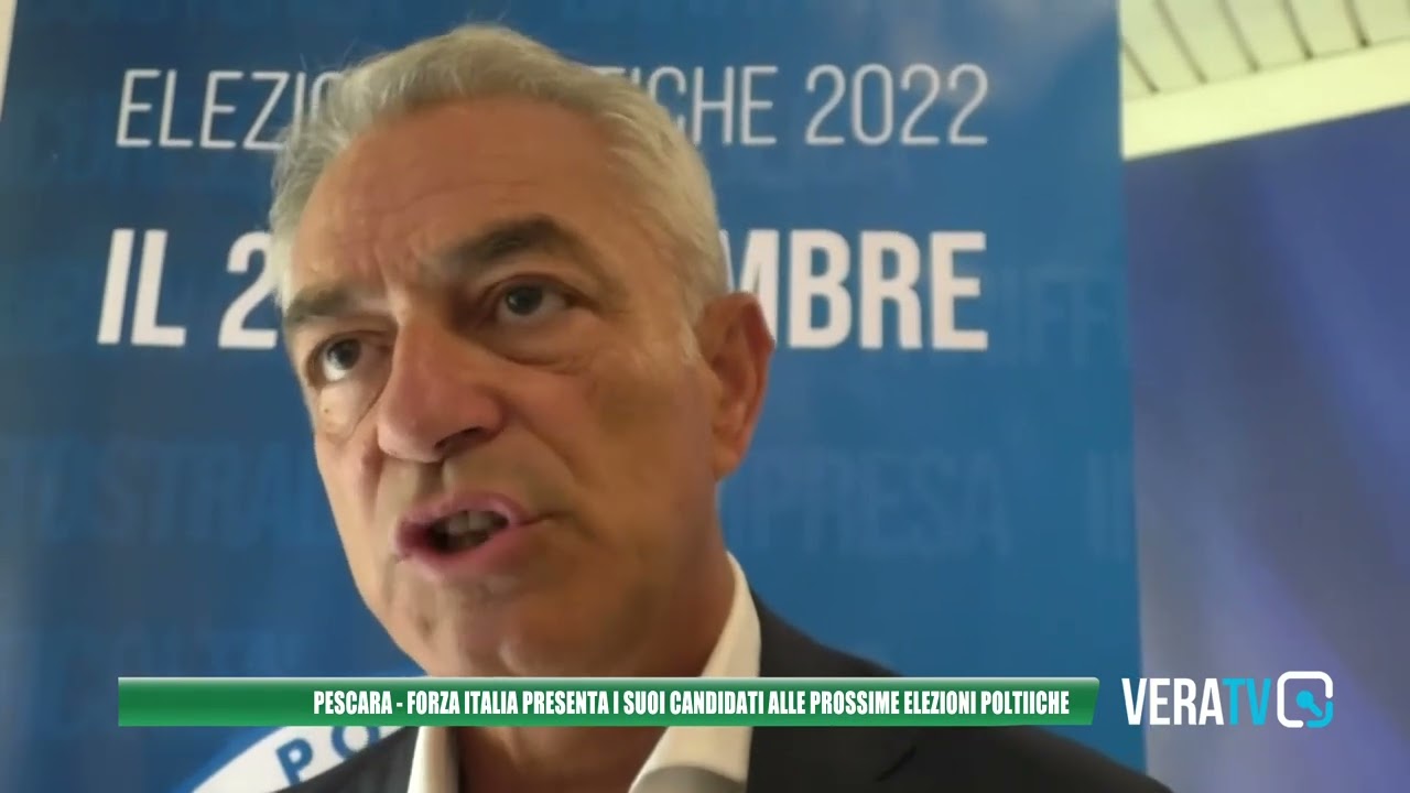 Elezioni, a Pescara Forza Italia presenta la sua squadra: “Puntiamo ad eleggere due parlamentari”