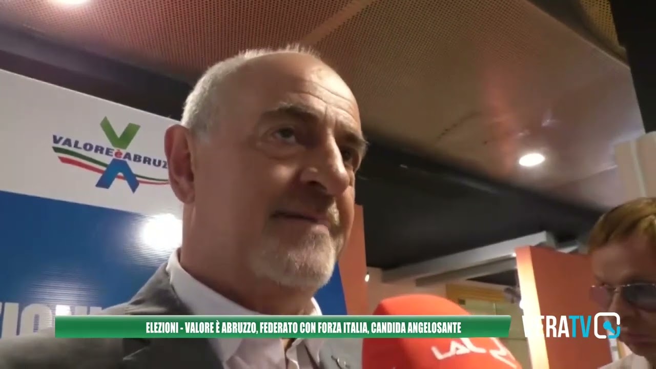 Elezioni, il consigliere Simone Angelosante candidato nel proporzionale con “Valore è Abruzzo”
