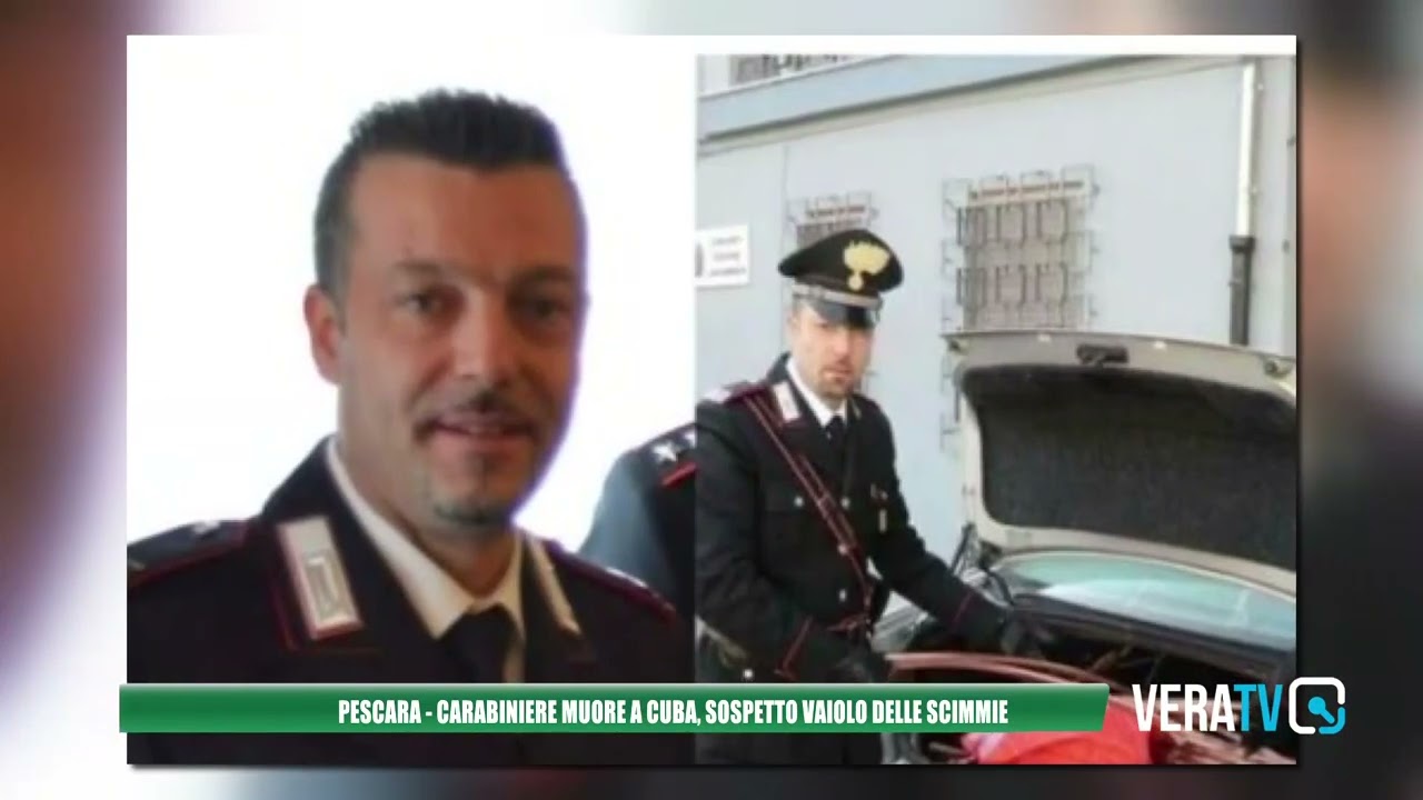 Pescara – Carabinieri muore a Cuba, sospetto vaiolo delle scimmie