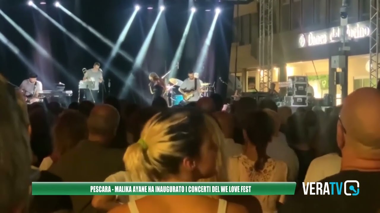 Pescara, Malika Ayane ha inaugurato i concerti del We Love Fest