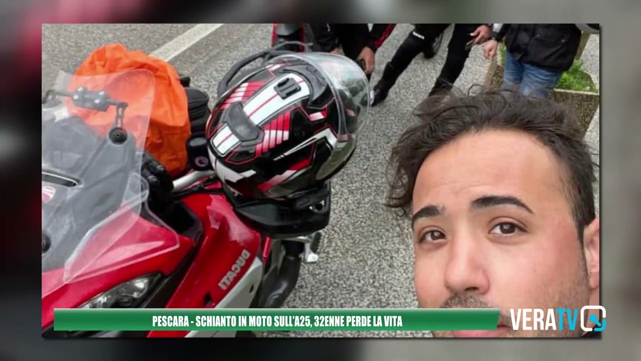 Pescara – Schianto in moto sull’A25: 32enne perde la vita