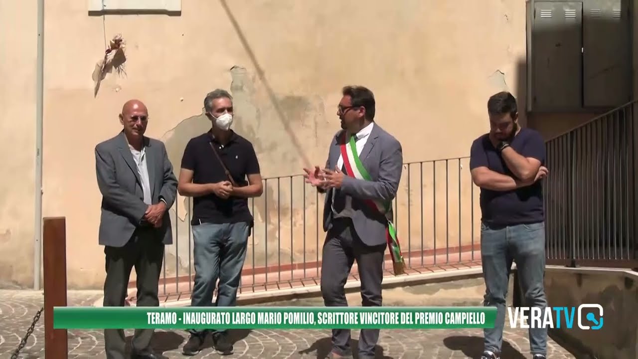 Teramo – Intitolato largo al premio Campiello Mario Pomilio