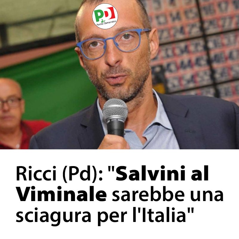 Ricci-Salvini, schermaglie social sul toto-ministro degli Interni. “E’ nervoso, dispiace”.
