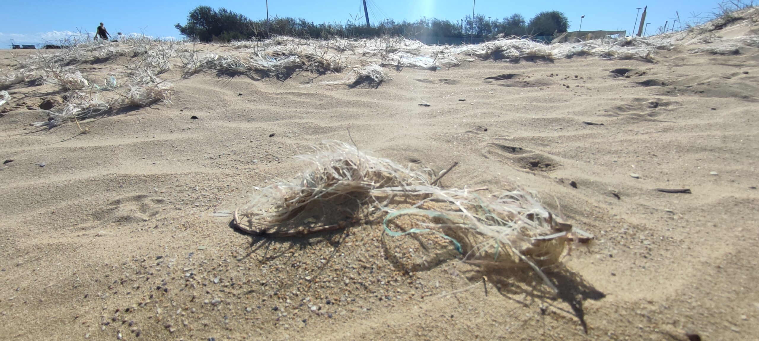 Filamenti di ombrelloni invadono le spiagge abruzzesi, la denuncia della SOA