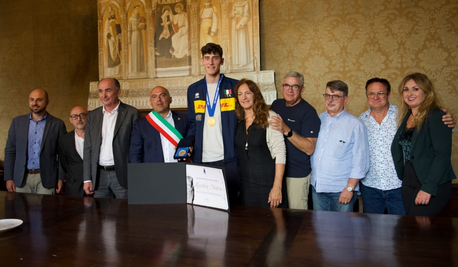 Volley, Osimo festeggia il campione del mondo Leandro Mosca