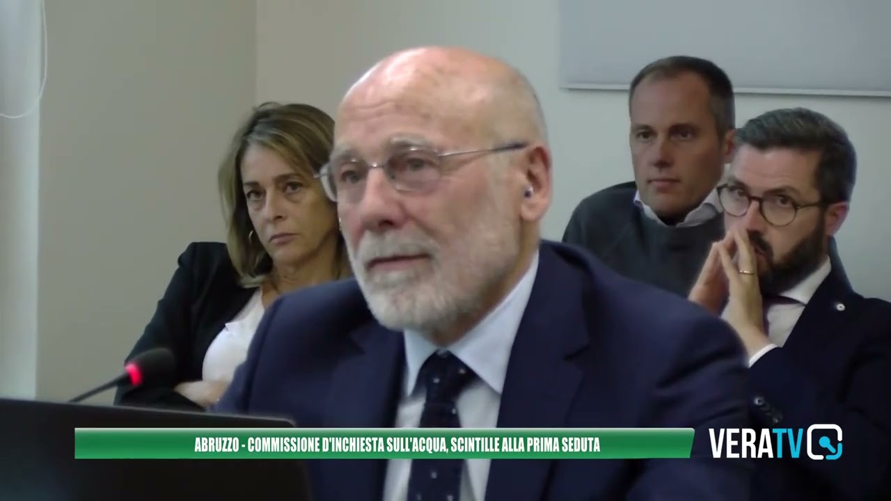 Abruzzo – Commissione inchiesta sull’acqua, scintille alla prima seduta