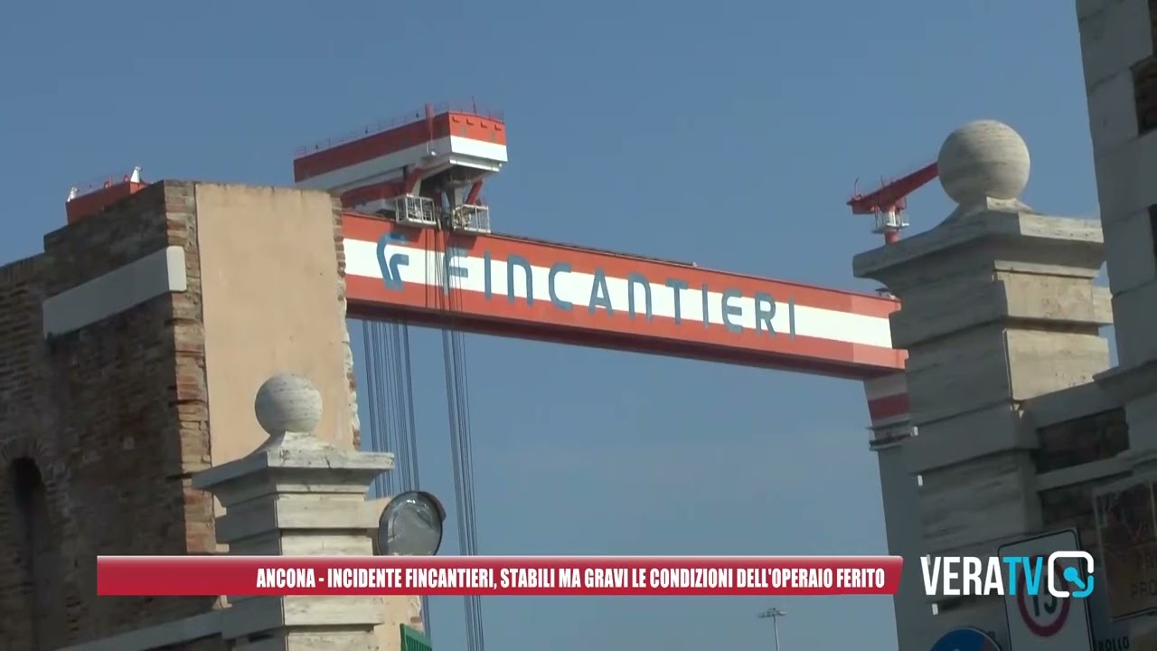Ancona – Incidente Fincantieri, stabili ma ancora gravi le condizioni dell’operaio ferito