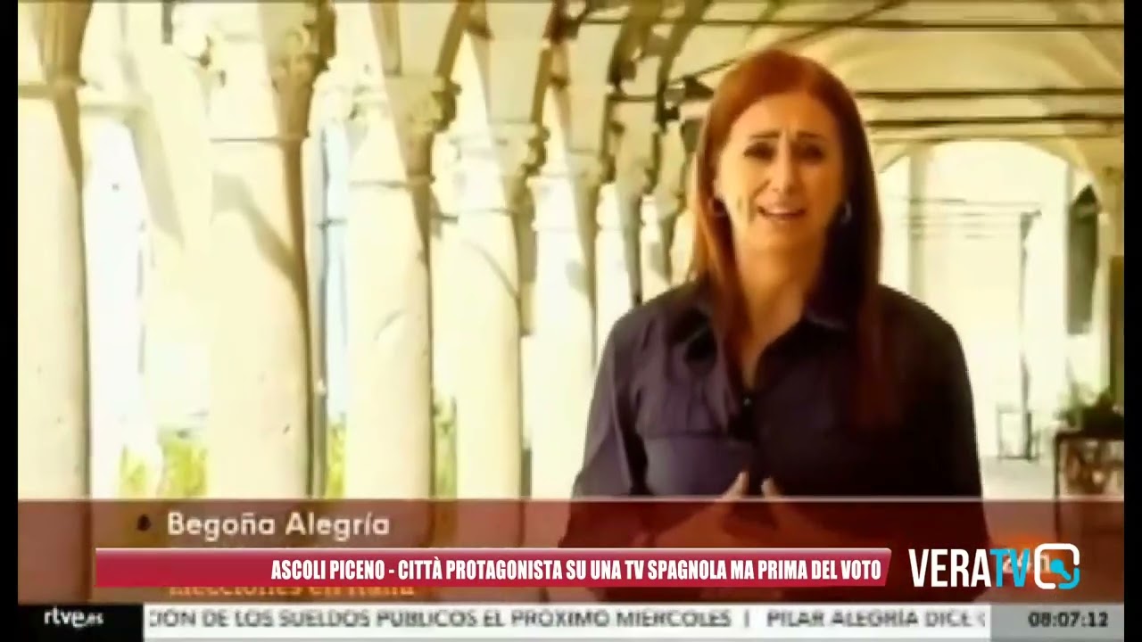 Ascoli Piceno – Città protagonista su una tv spagnola ma prima del voto: è polemica