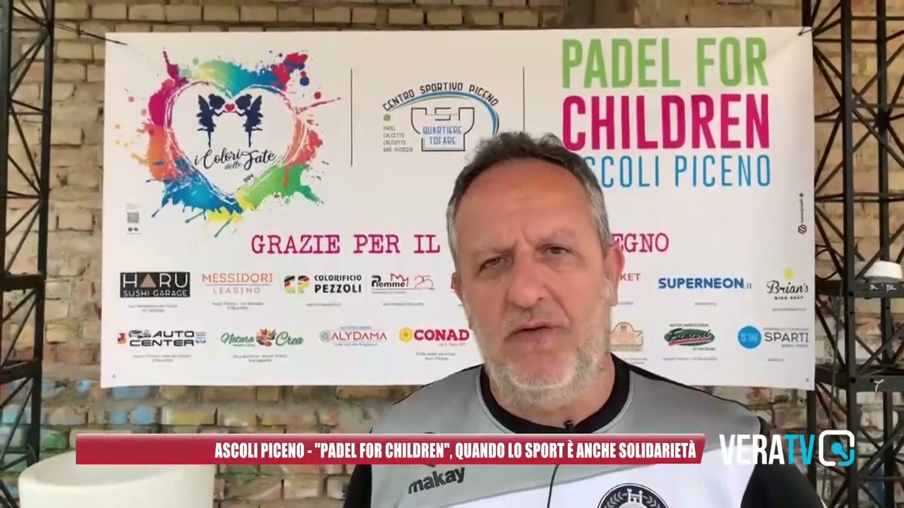 Ascoli Piceno – “Padel for Children”, quando lo sport fa rima con solidarietà