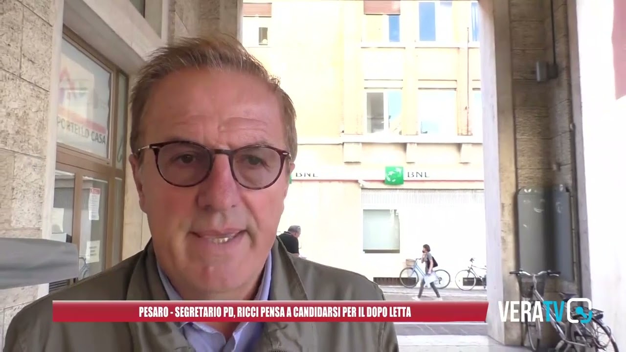 Pesaro, Ricci pensa a candidarsi alla segreteria del Pd