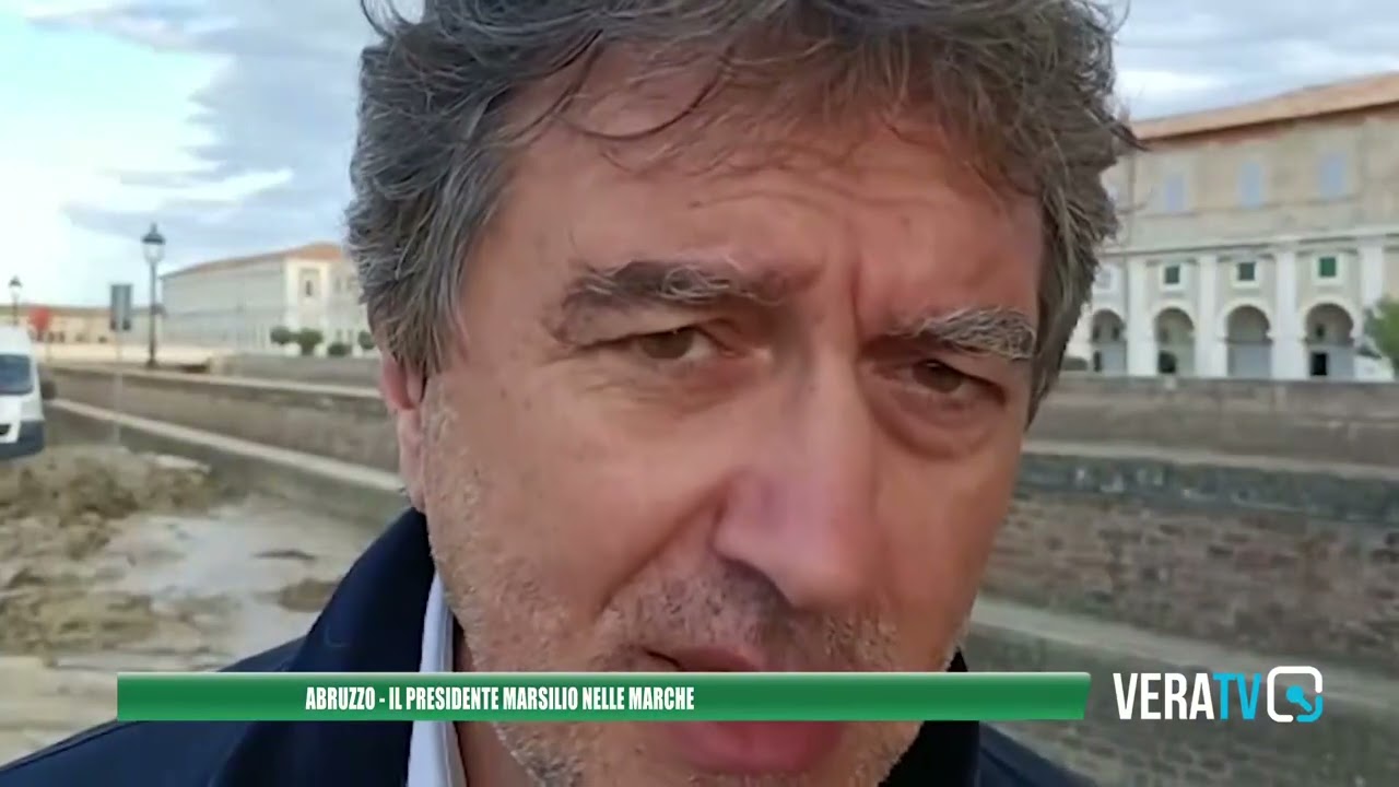 Regione Abruzzo – Il presidente Marsilio a Senigallia: “Vicini alla popolazione alluvionata”