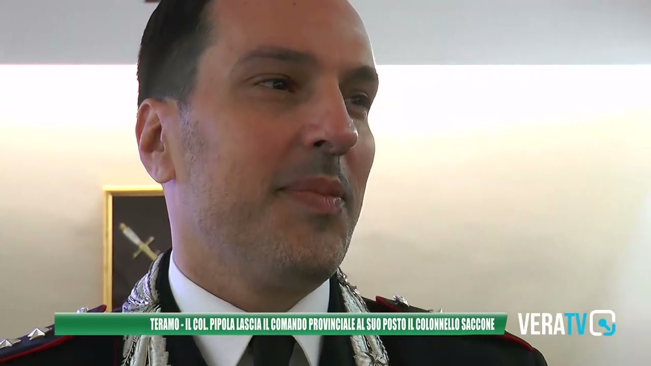 Teramo – Il colonnello Emanuele Pipola lascia il Comando provinciale: al suo posto Pasquale Saccone