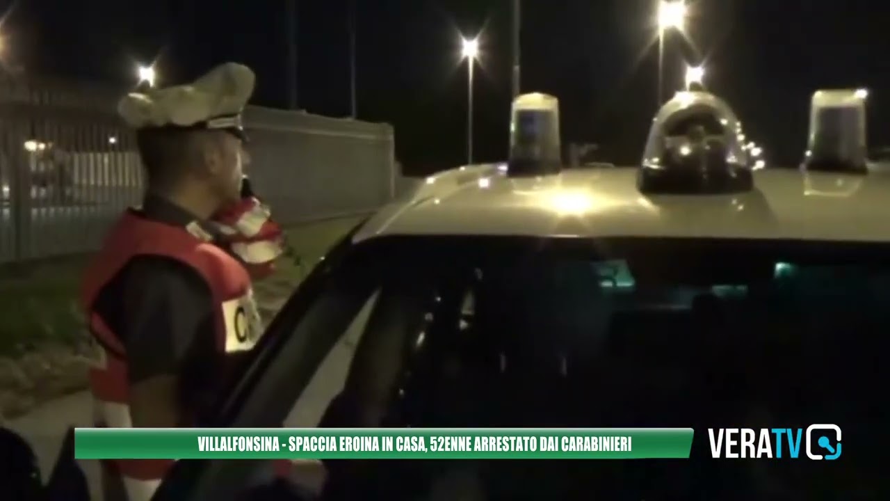Villalfonsina – Spaccia eroina in casa, 52enne arrestato dai carabinieri