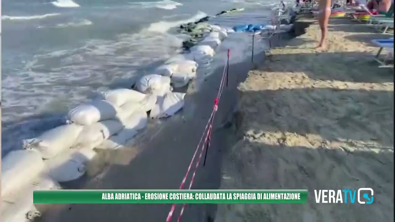 Alba Adriatica – Erosione costiera, collaudata la spiaggia di alimentazione