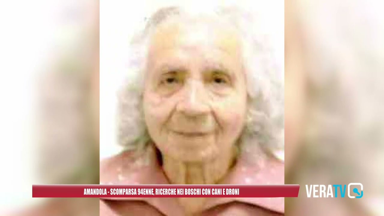 Amandola, 94enne scomparsa: si cerca nei boschi con cani e droni