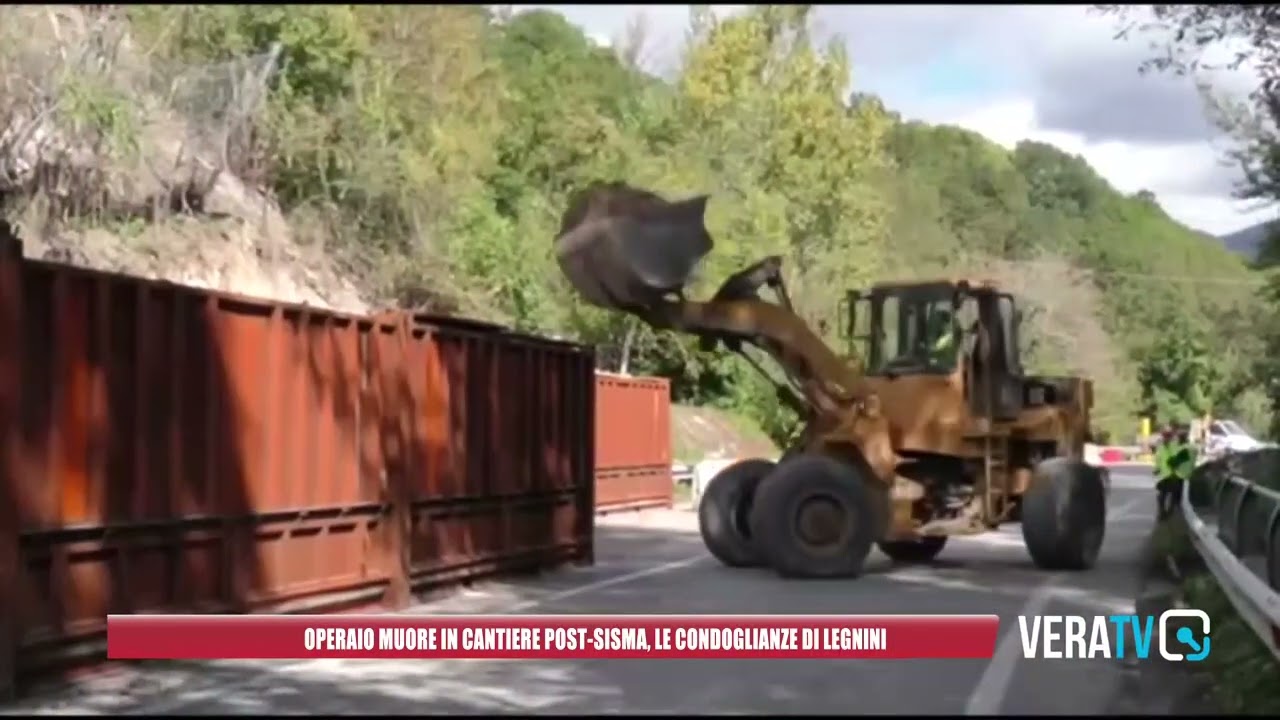 Arquata del Tronto – Operaio muore nel cantiere post sisma, le condoglianze di Legnini
