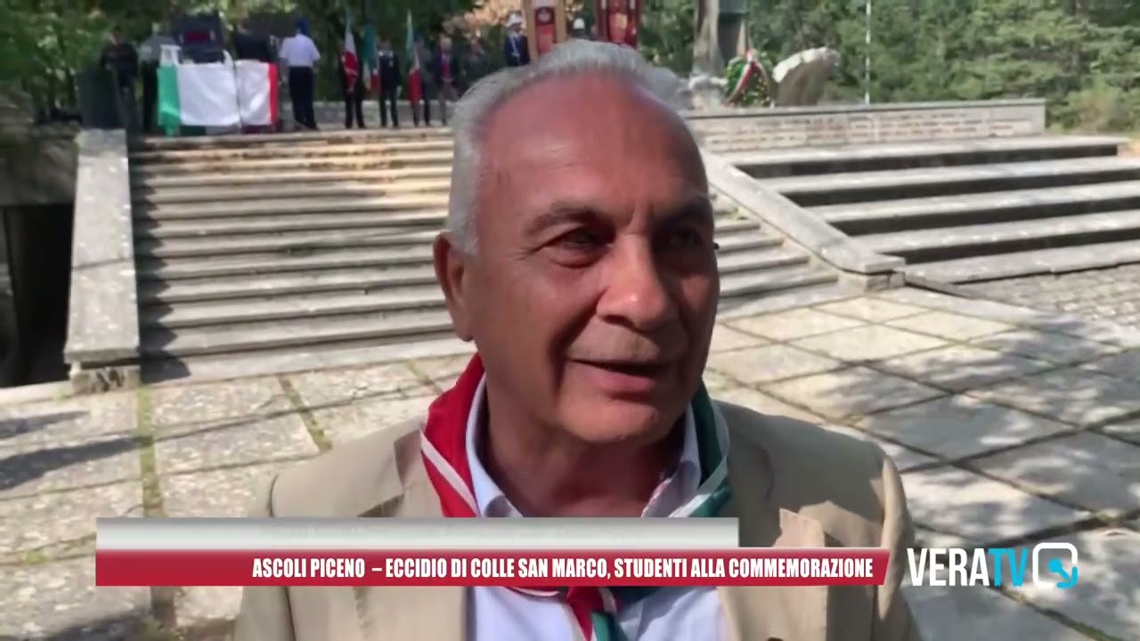 Ascoli Piceno, eccidio di colle San Marco: tanti studenti alla commemorazione