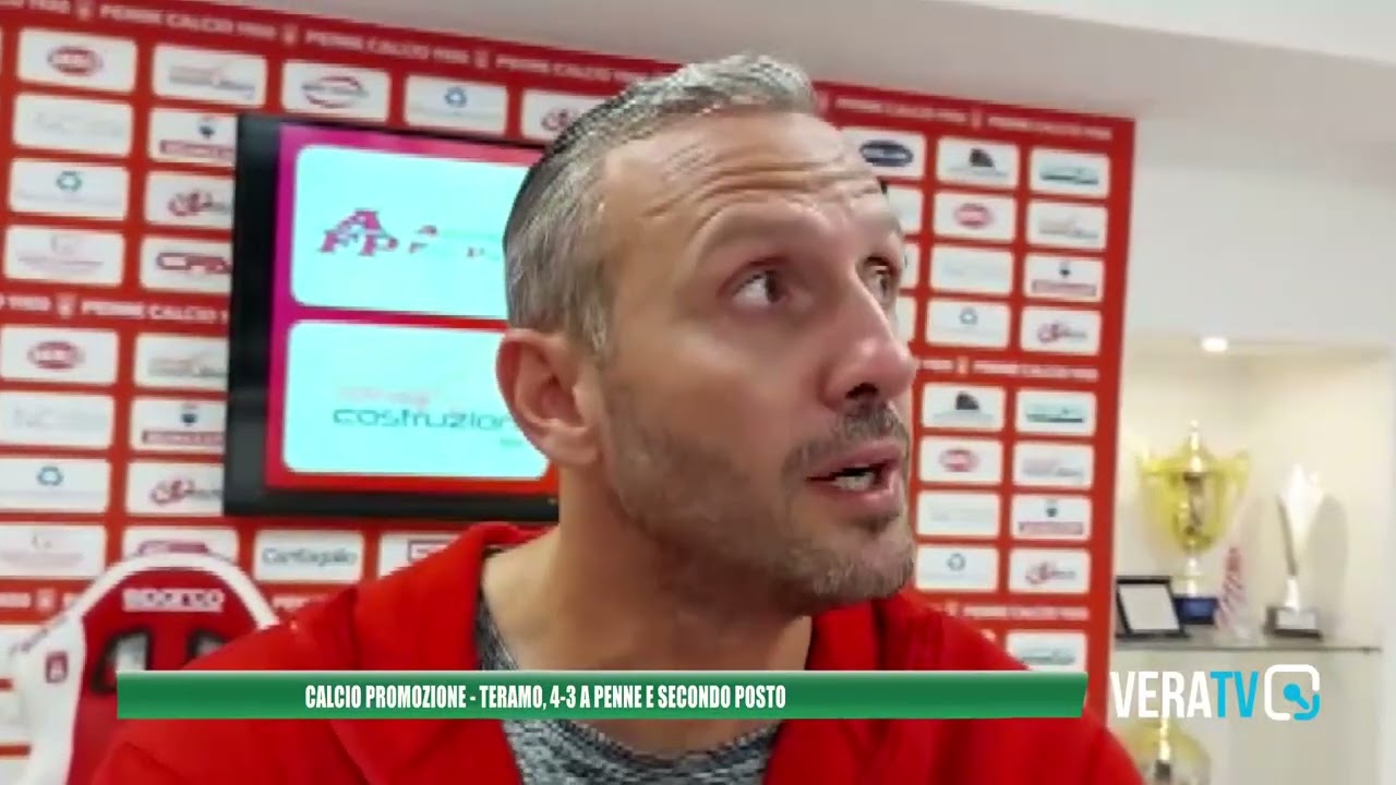 Calcio Promozione – Teramo, vittoria a Penne e secondo posto in classifica