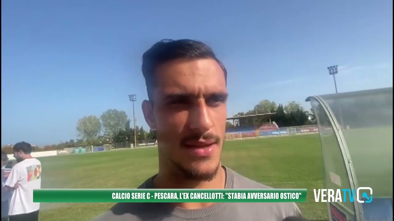 Calcio Serie C – Cancellotti carica il Pescara per la sfida di Castellamare