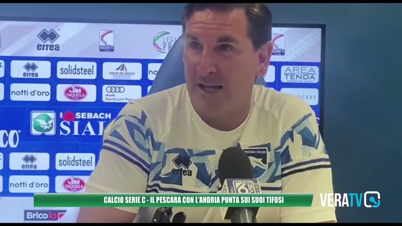 Calcio Serie C – Il Pescara contro l’Andria punta sull’appoggio dei tifosi