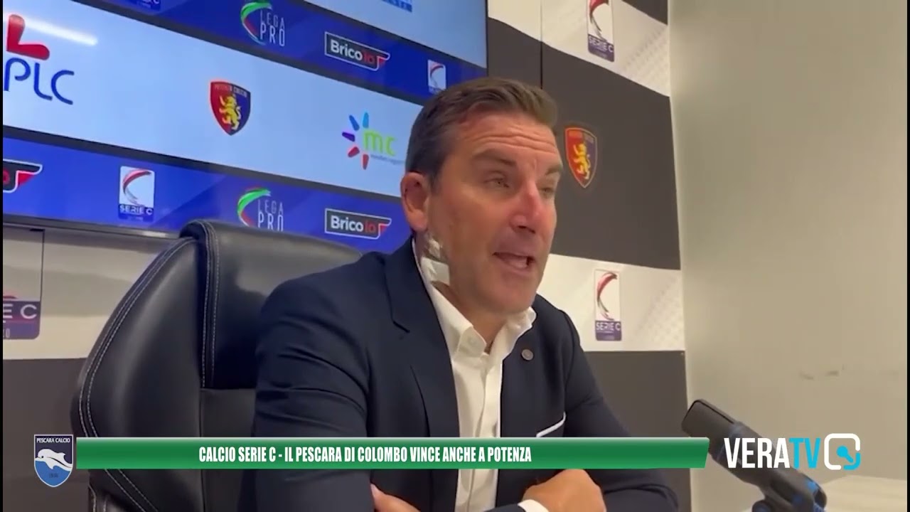 Calcio Serie C – Il Pescara di Colombo vince anche a Potenza