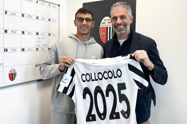Ascoli, il centrocampista Collocolo rinnova fino al 2025