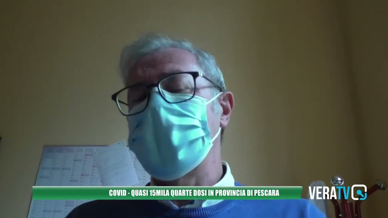 Covid – Quasi 15mila quarte dosi di vaccino somministrate in provincia di Pescara