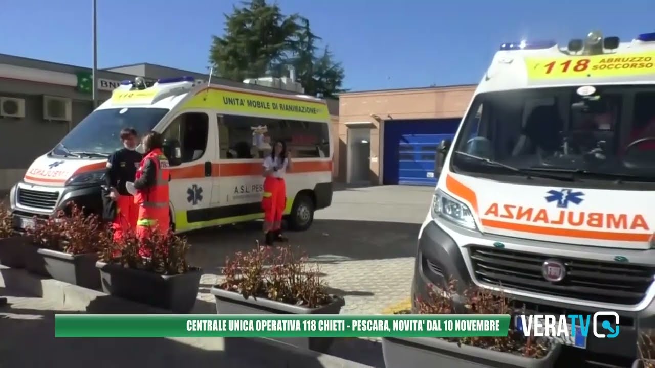 Operativa la nuova centrale unica del 118 all’aeroporto d’Abruzzo