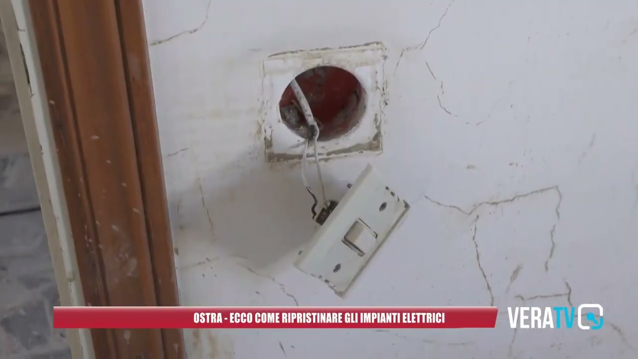 Ostra, a Pianello si lavora per ripristinare gli impianti elettrici dopo l’alluvione del 15 settembre