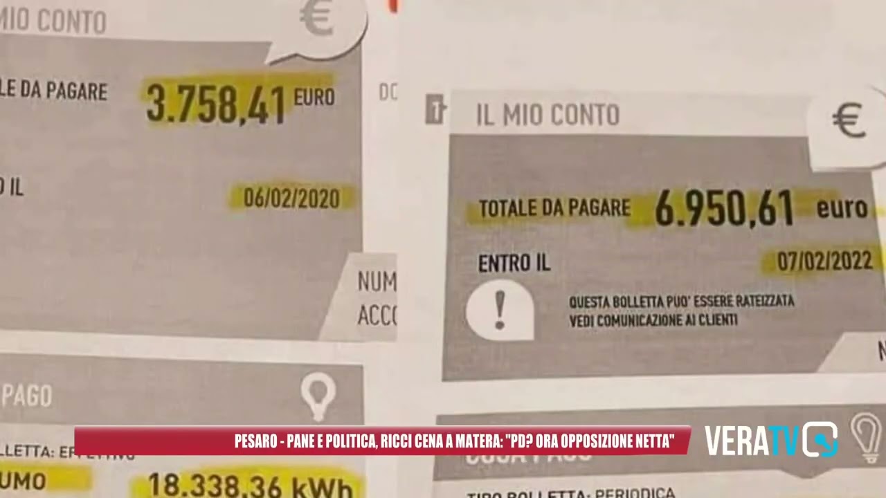 Pesaro – “Pane e politica”, Ricci cena a Matera e annuncia: “Pd? Ora opposizione netta”