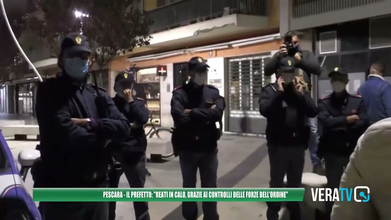 Pescara – Il prefetto Di Vincenzo: “Reati in calo, grazie ai controlli delle forze dell’ordine”