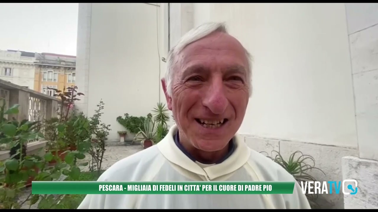 Pescara – Migliaia di fedeli, in città, per venerare il cuore di Padre Pio