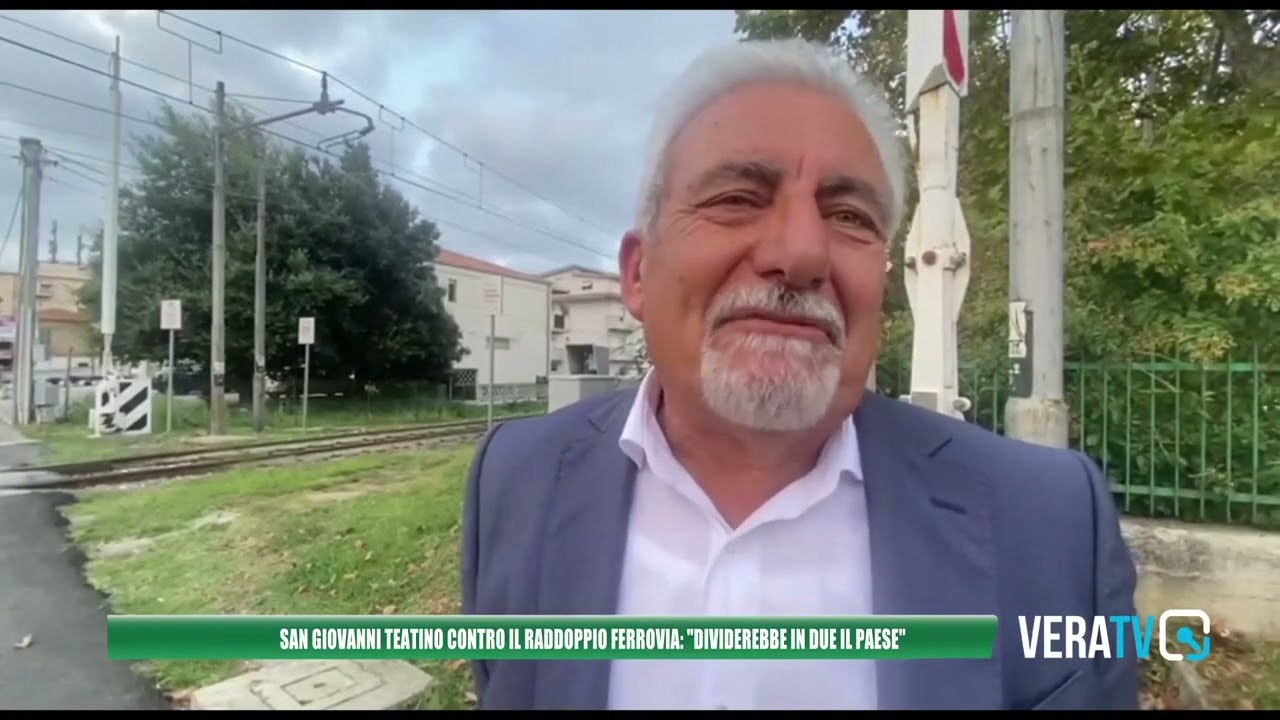 San Giovanni Teatino – Raddoppio della ferrovia, il sindaco si oppone: “Dividerebbe in due il paese”