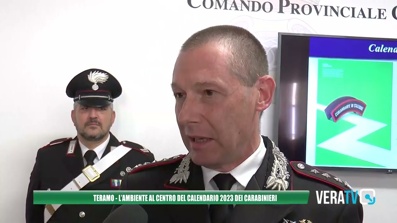 Teramo: l’ambiente al centro del calendario 2023 dei Carabinieri