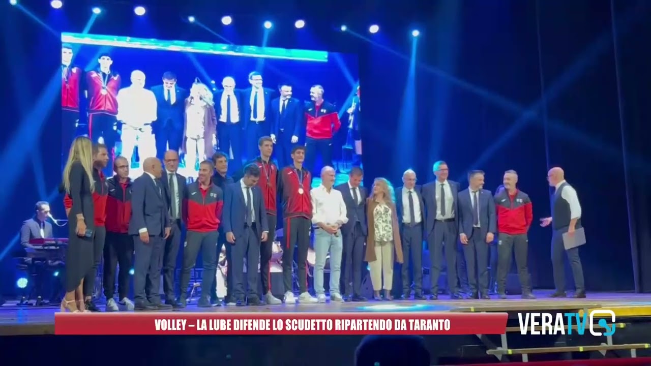 Volley, la Lube campione d’Italia debutta a Taranto alle 19
