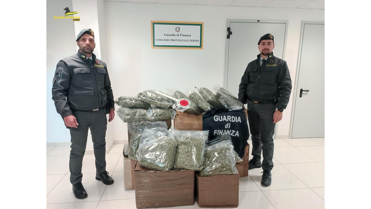 Sequestrati altri 83 chilogrammi di marijuana per un valore di un milione di euro