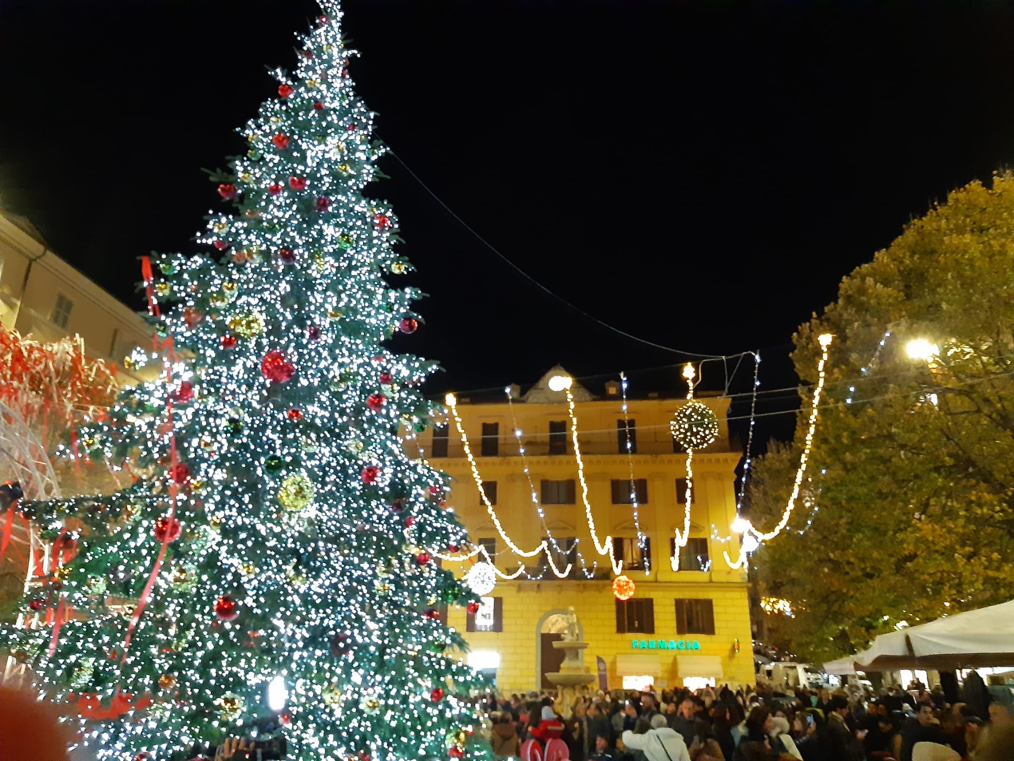 Ancona, sindaca Mancinelli accende l’albero per BiancoNatale