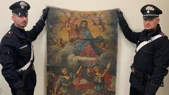 Teramo – Oggi verrà restituito il dipinto rubato nella chiesa di Riano
