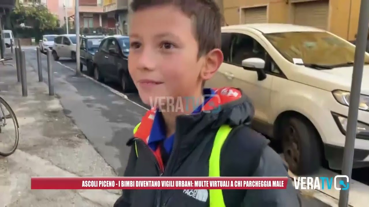 Ascoli Piceno – I bambini diventano vigili urbani: multe virtuali a chi parcheggia male