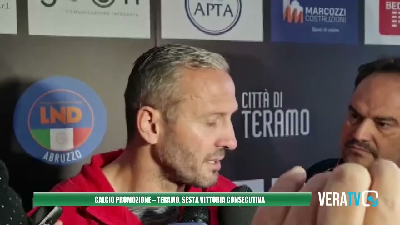 Calcio Promozione – Teramo, sesta vittoria consecutiva