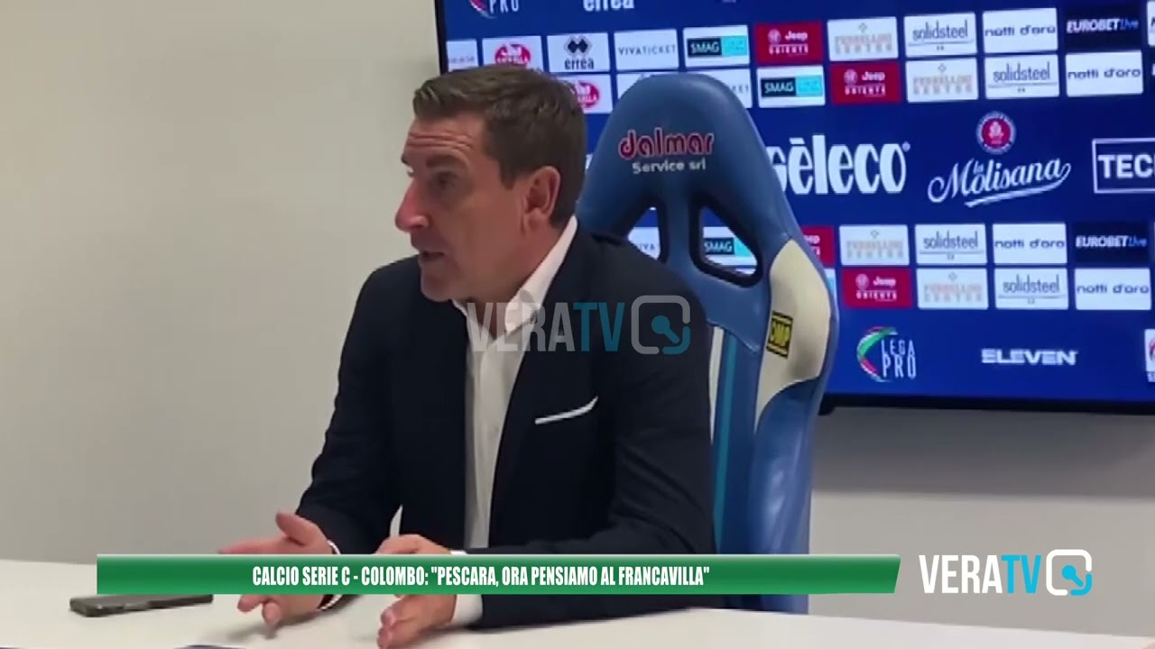 Calcio Serie C – Colombo: “Pescara, ora pensiamo al Francavilla”