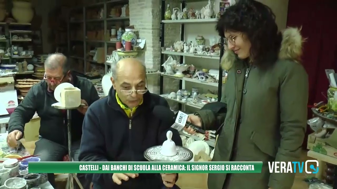 Castelli – La storia del professor Sergio Censasorte e la passione per la ceramica